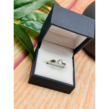 Sky Jewelry Серебряное кольцо с голубой Шпинелью