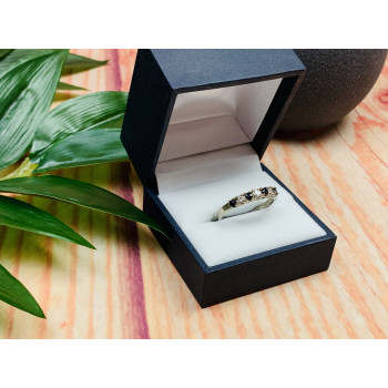 Sky Jewelry Серебряное кольцо 925 пробы с камнями черная Шпинель