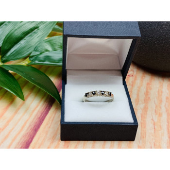 Sky Jewelry Серебряное кольцо 925 пробы с камнями черная Шпинель