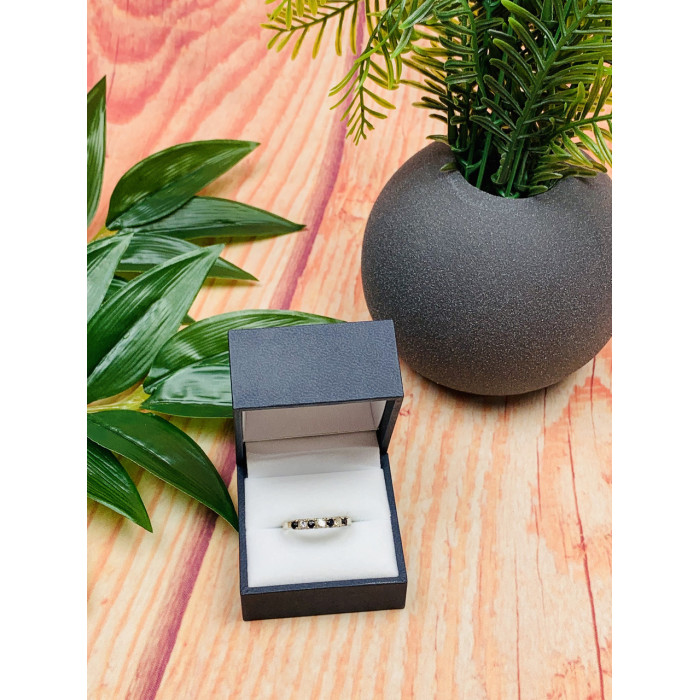 Sky Jewelry Серебряное кольцо 925 пробы с камнями черная Шпинель