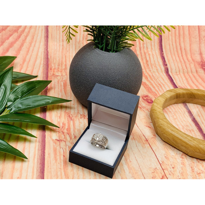 Sky Jewelry Серебряное кольцо с фианитами 925 проба