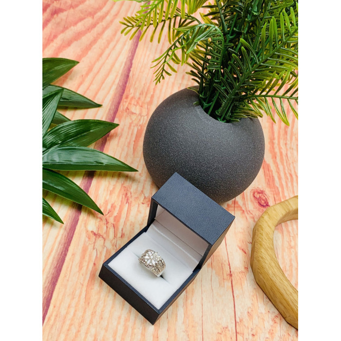 Sky Jewelry Серебряное кольцо с фианитами 925 проба