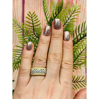 Sky Jewelry Серебряное кольцо в позолоте с фианитами