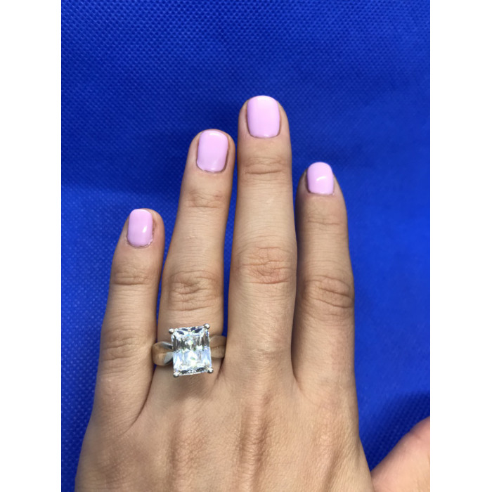 Sky Jewelry Серебряное кольцо с фианитом