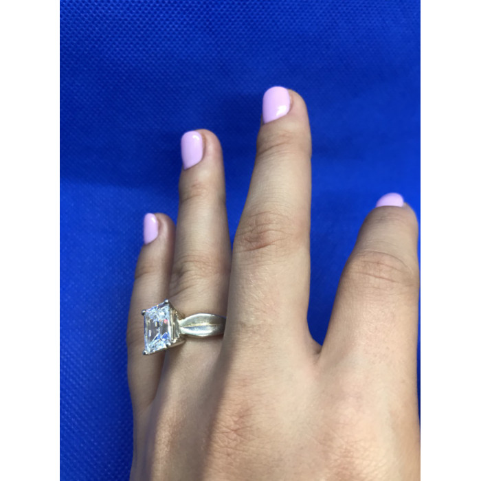 Sky Jewelry Серебряное кольцо с фианитом