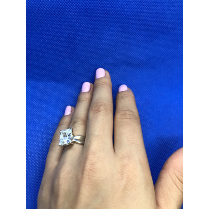 Sky Jewelry Серебряное кольцо с фианитом