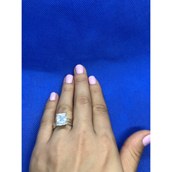 Sky Jewelry Серебряное кольцо с фианитом