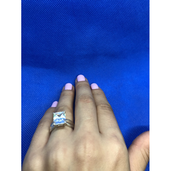 Sky Jewelry Серебряное кольцо с фианитом