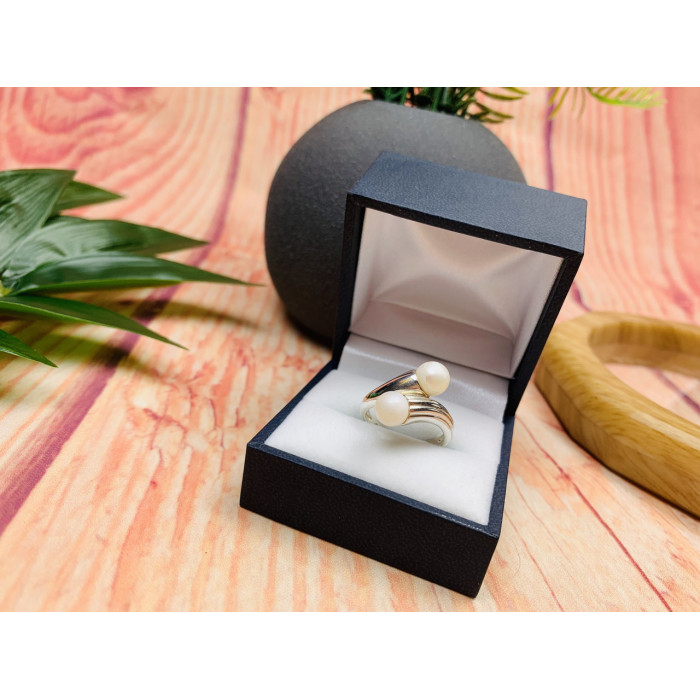 Sky Jewelry Серебряное кольцо с жемчугом