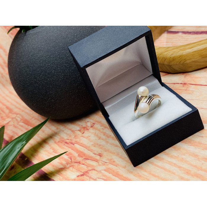 Sky Jewelry Серебряное кольцо с жемчугом