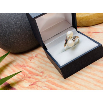 Sky Jewelry Серебряное кольцо с жемчугом