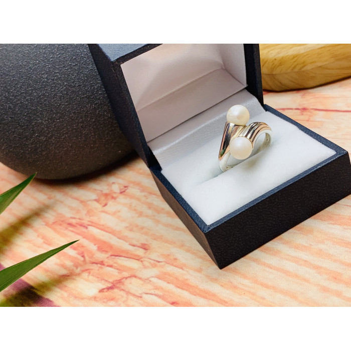 Sky Jewelry Серебряное кольцо с жемчугом