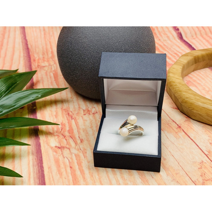 Sky Jewelry Серебряное кольцо с жемчугом