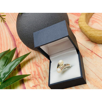 Sky Jewelry Серебряное кольцо с жемчугом