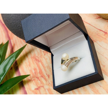 Sky Jewelry Серебряное кольцо с жемчугом