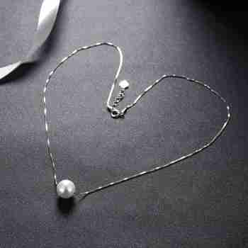 Sky Jewelry Серебряная цепочка с жемчужиной 925 проба