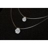 Sky Jewelry Серебряная капелька с серебряной застежкой на леске