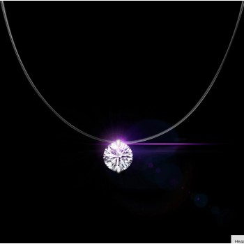 Sky Jewelry Серебряная капелька с серебряной застежкой на леске