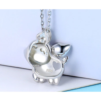 Sky Jewelry Серебряная свинка на цепочке