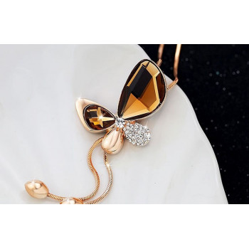 Sky Jewelry Ожерелье с желтым ювелирным стеклом