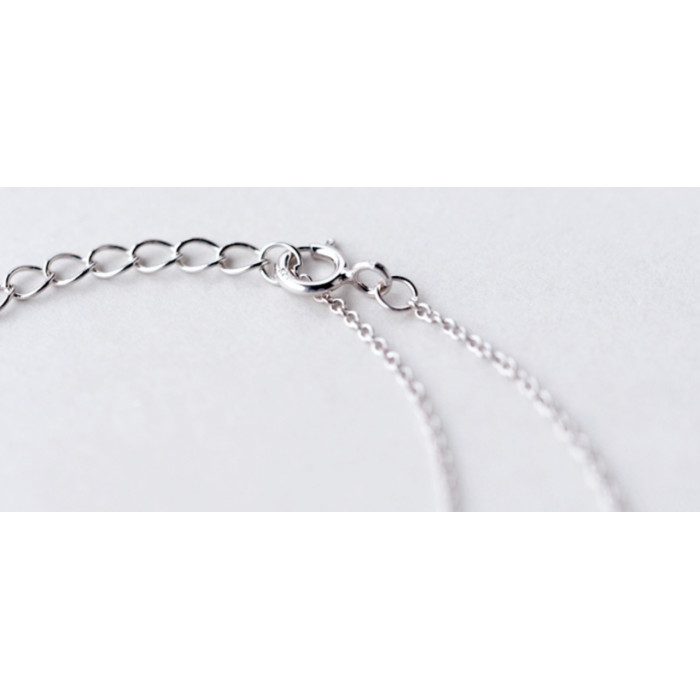 Sky Jewelry Серебряная цепочка с кулоном Луна 925 проба