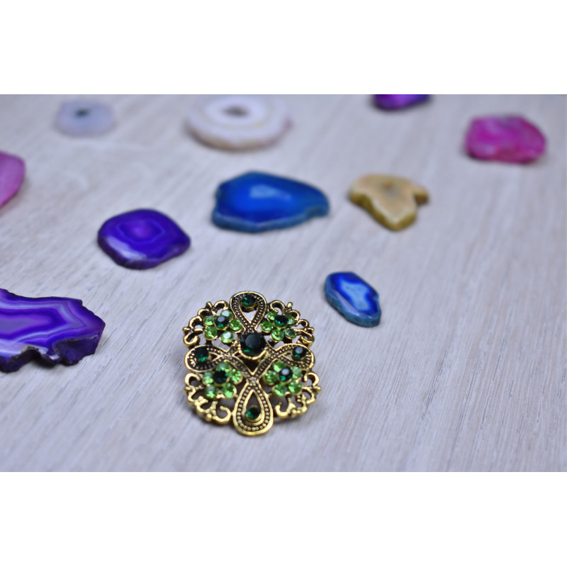 Sky Jewelry Брошь с ювелирным стеклом