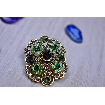 Sky Jewelry Брошь с ювелирным стеклом