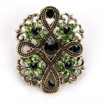 Sky Jewelry Брошь с ювелирным стеклом