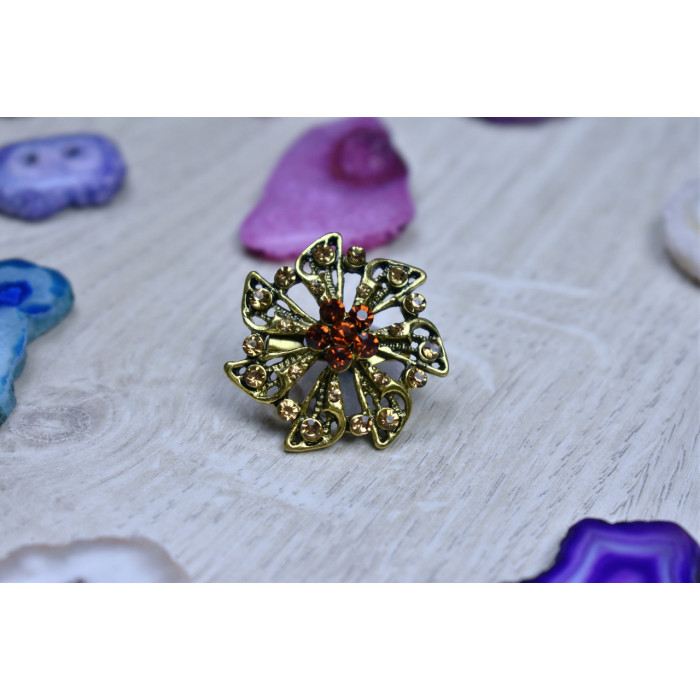 Sky Jewelry Брошь с ювелирным стеклом