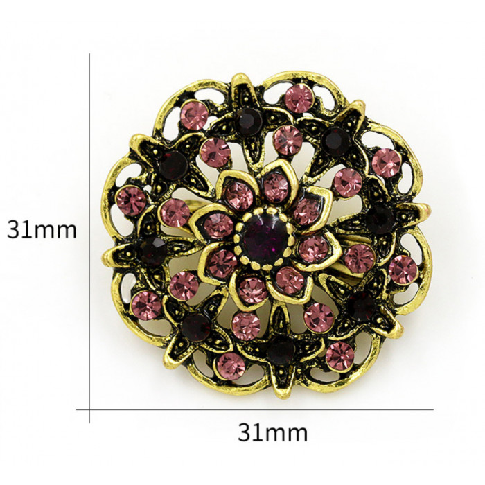 Sky Jewelry Брошь с ювелирным стеклом