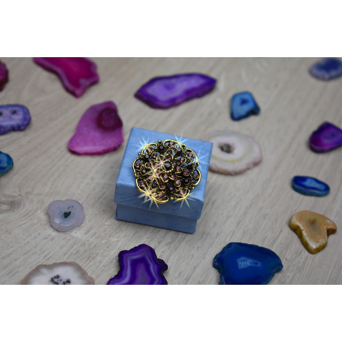 Sky Jewelry Брошь с ювелирным стеклом