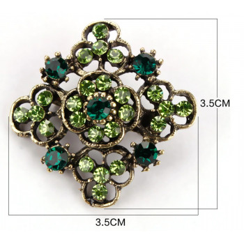 Sky Jewelry Брошь с ювелирным стеклом