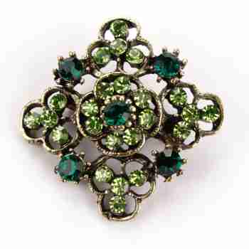 Sky Jewelry Брошь с ювелирным стеклом