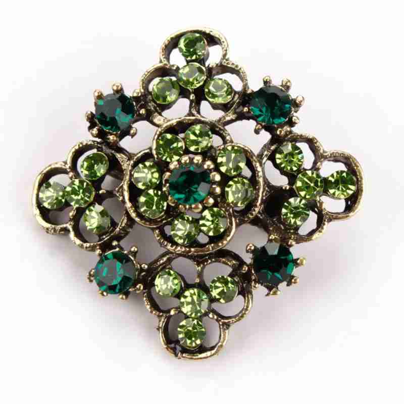 Sky Jewelry Брошь с ювелирным стеклом