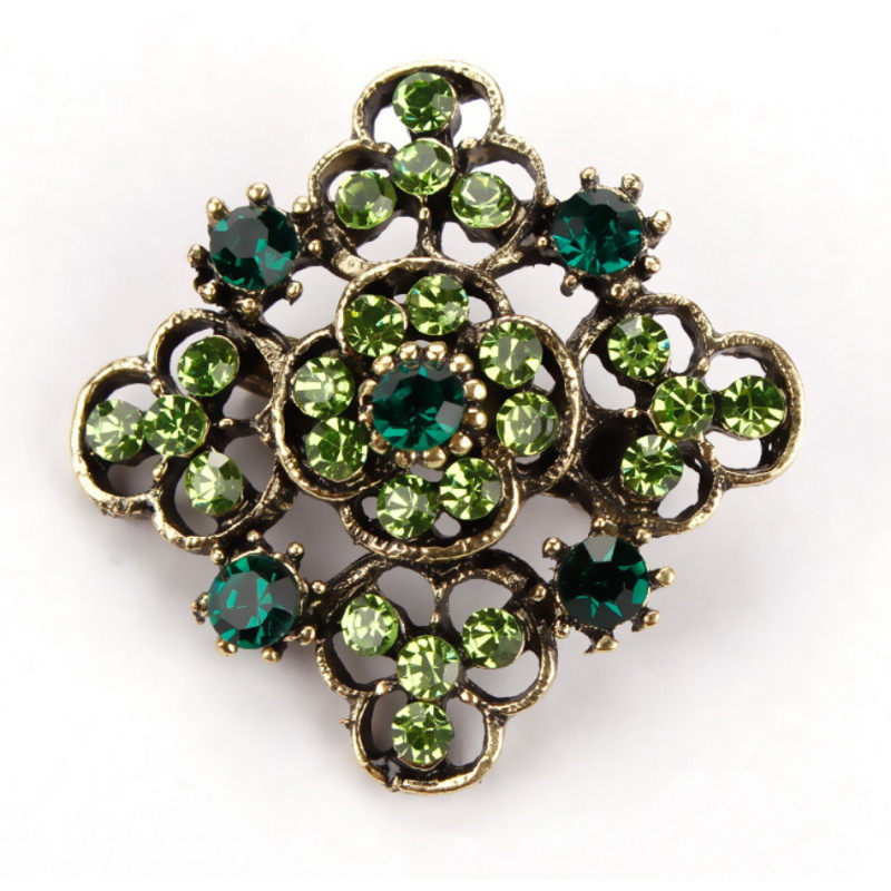 Sky Jewelry Брошь с ювелирным стеклом