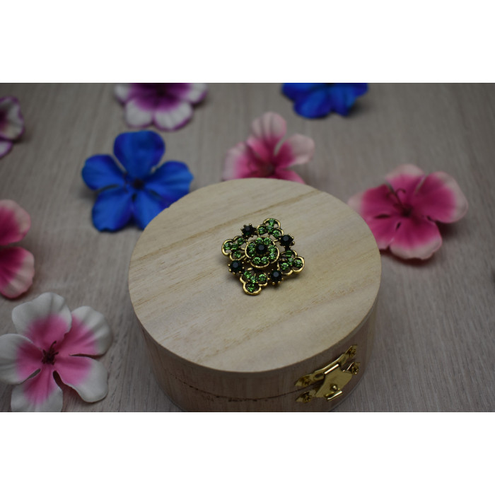 Sky Jewelry Брошь с ювелирным стеклом