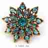 Sky Jewelry Брошь с ювелирным стеклом