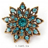 Sky Jewelry Брошь с ювелирным стеклом