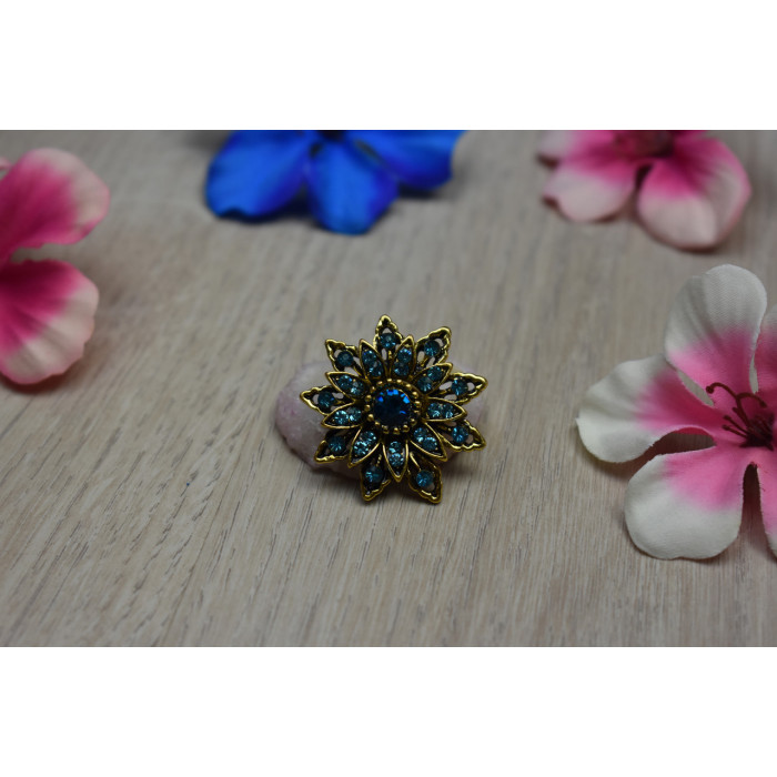 Sky Jewelry Брошь с ювелирным стеклом