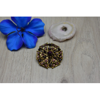 Sky Jewelry Брошь с ювелирным стеклом