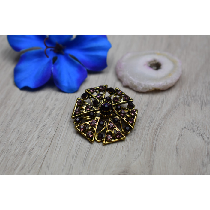 Sky Jewelry Брошь с ювелирным стеклом