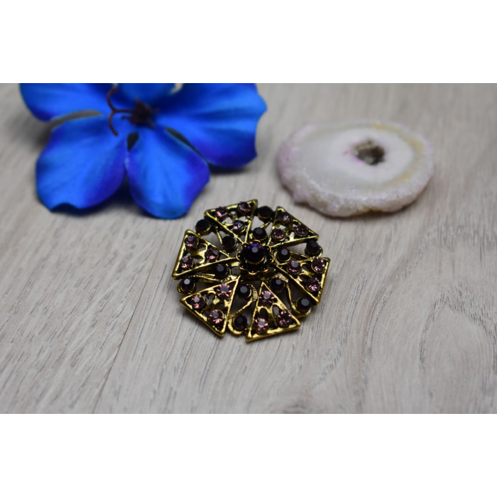 Sky Jewelry Брошь с ювелирным стеклом