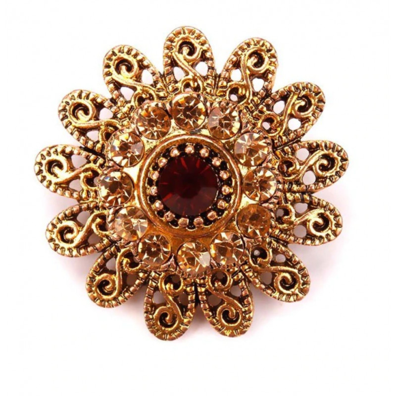 Sky Jewelry Брошь с ювелирным стеклом