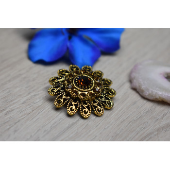 Sky Jewelry Брошь с ювелирным стеклом