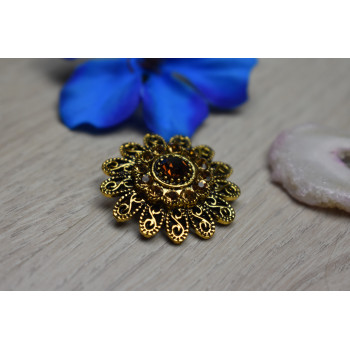 Sky Jewelry Брошь с ювелирным стеклом