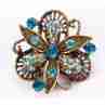 Sky Jewelry Брошь с ювелирным стеклом