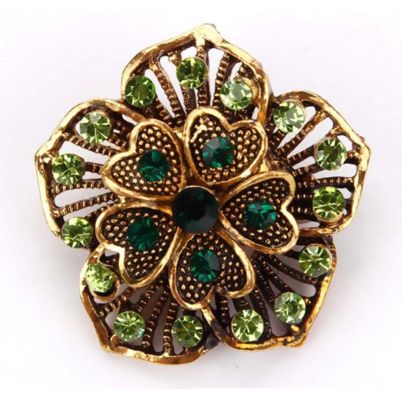 Sky Jewelry Брошь с ювелирным стеклом