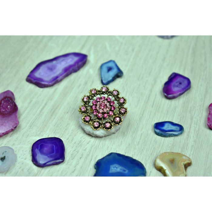 Sky Jewelry Брошь с ювелирным стеклом