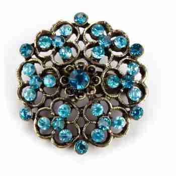 Sky Jewelry Брошь с ювелирным стеклом
