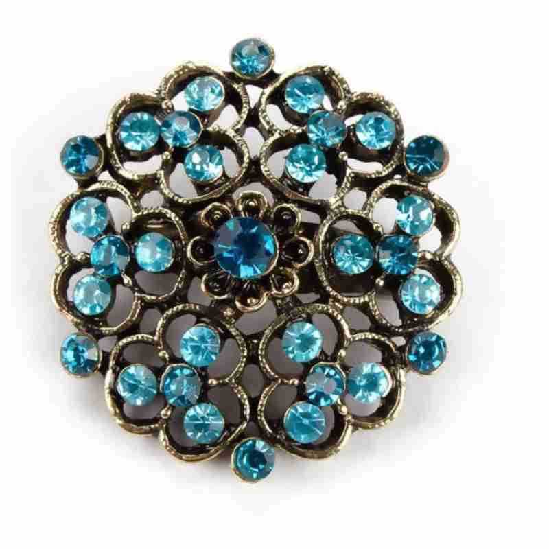 Sky Jewelry Брошь с ювелирным стеклом